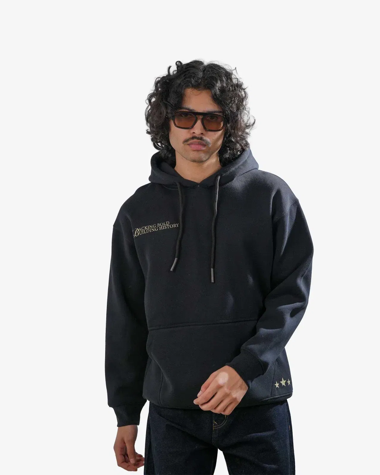 Legacy V2 - Black Oversized Printed Hoodie