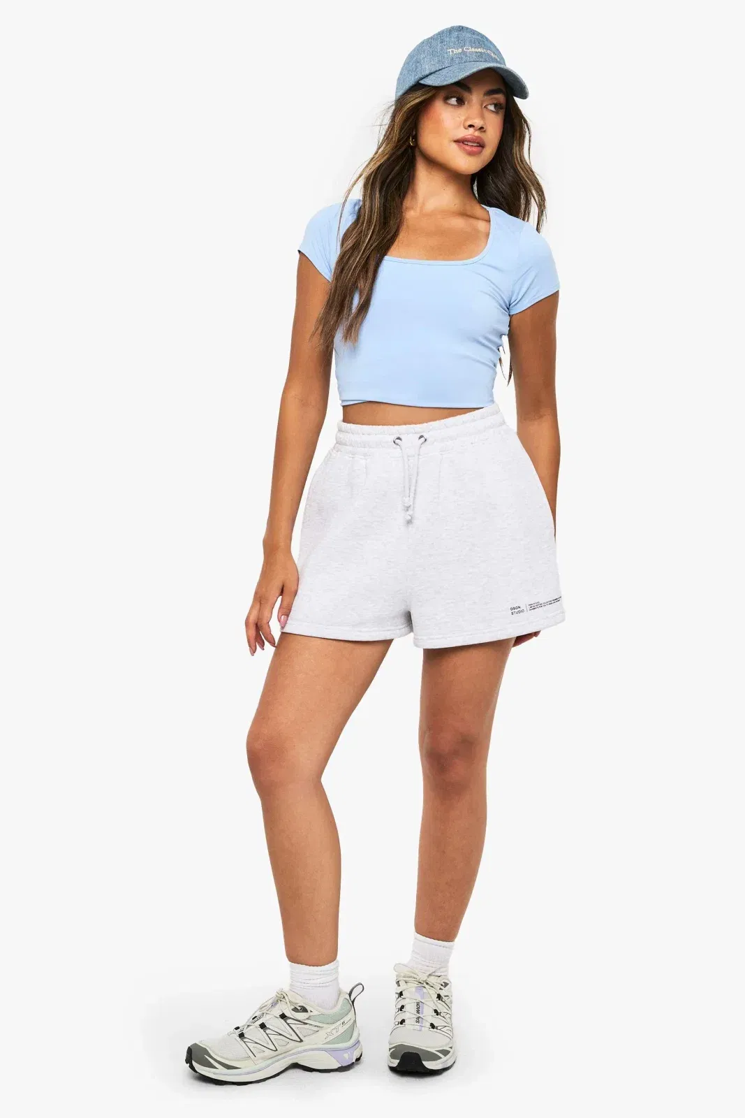 Soft Slinky Square Neck Cap Sleeve Top