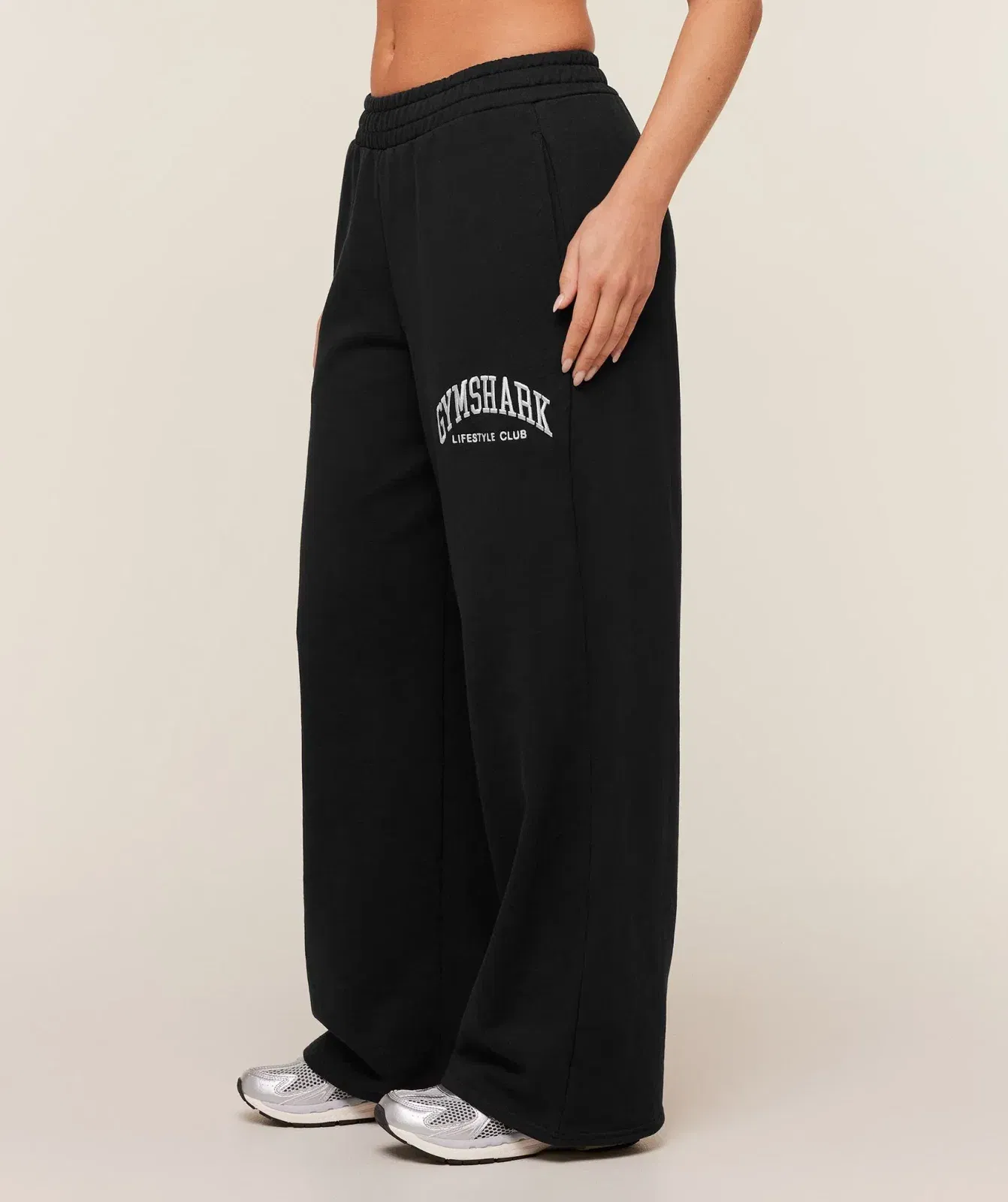 Gymshark Collegiate Graphic Straight Leg Jogger - GS Black