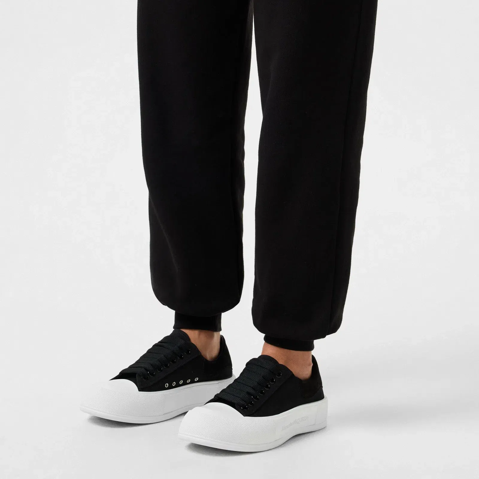 Deck Lace Up Plimsoll Trainers