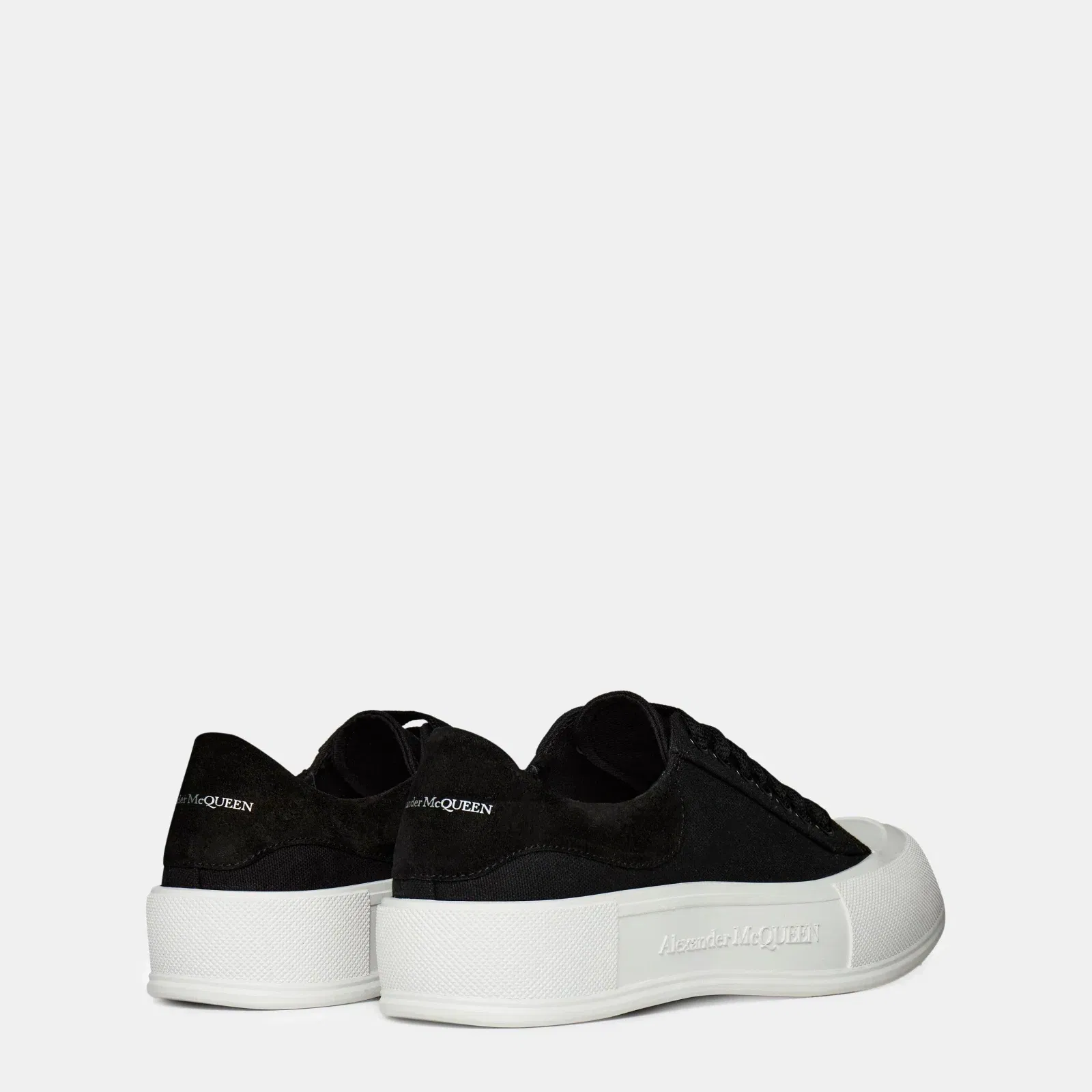 Deck Lace Up Plimsoll Trainers