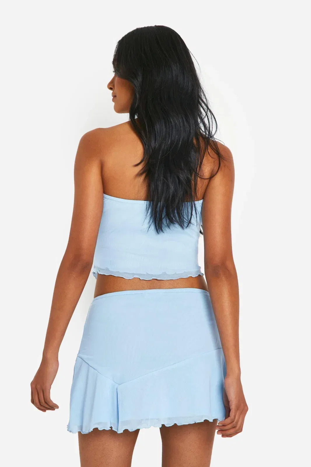 Frilled Hem Mini Skirt
