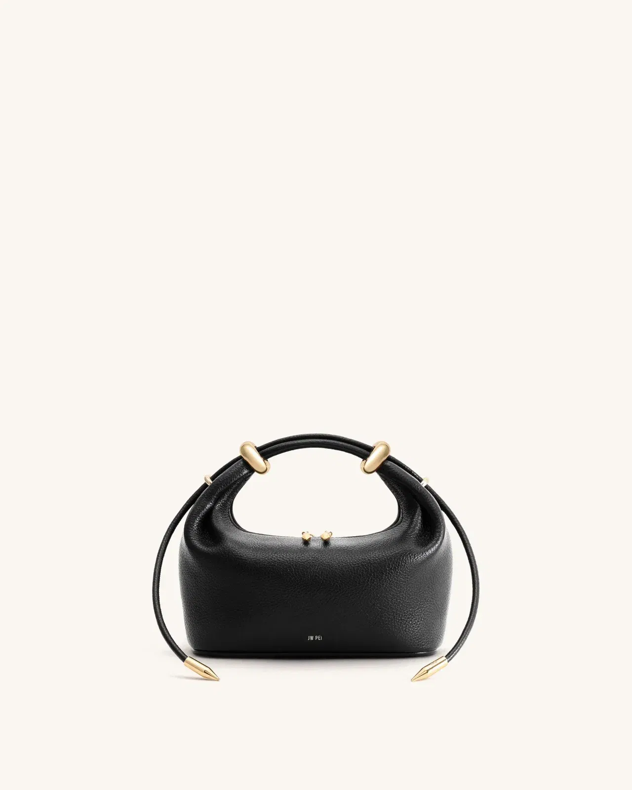 Ellie Metal Ring Embellished Top Handle Bag - Lemon Yellow