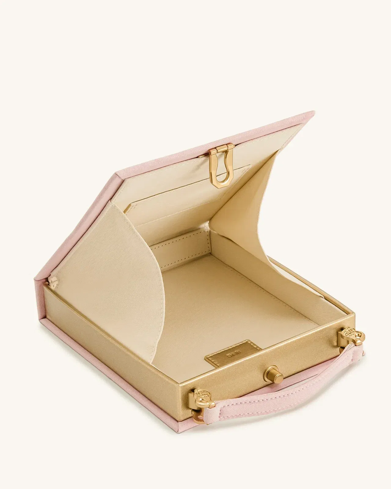 Taya Orchid Motif Book Shape Clutch Bag - Black
