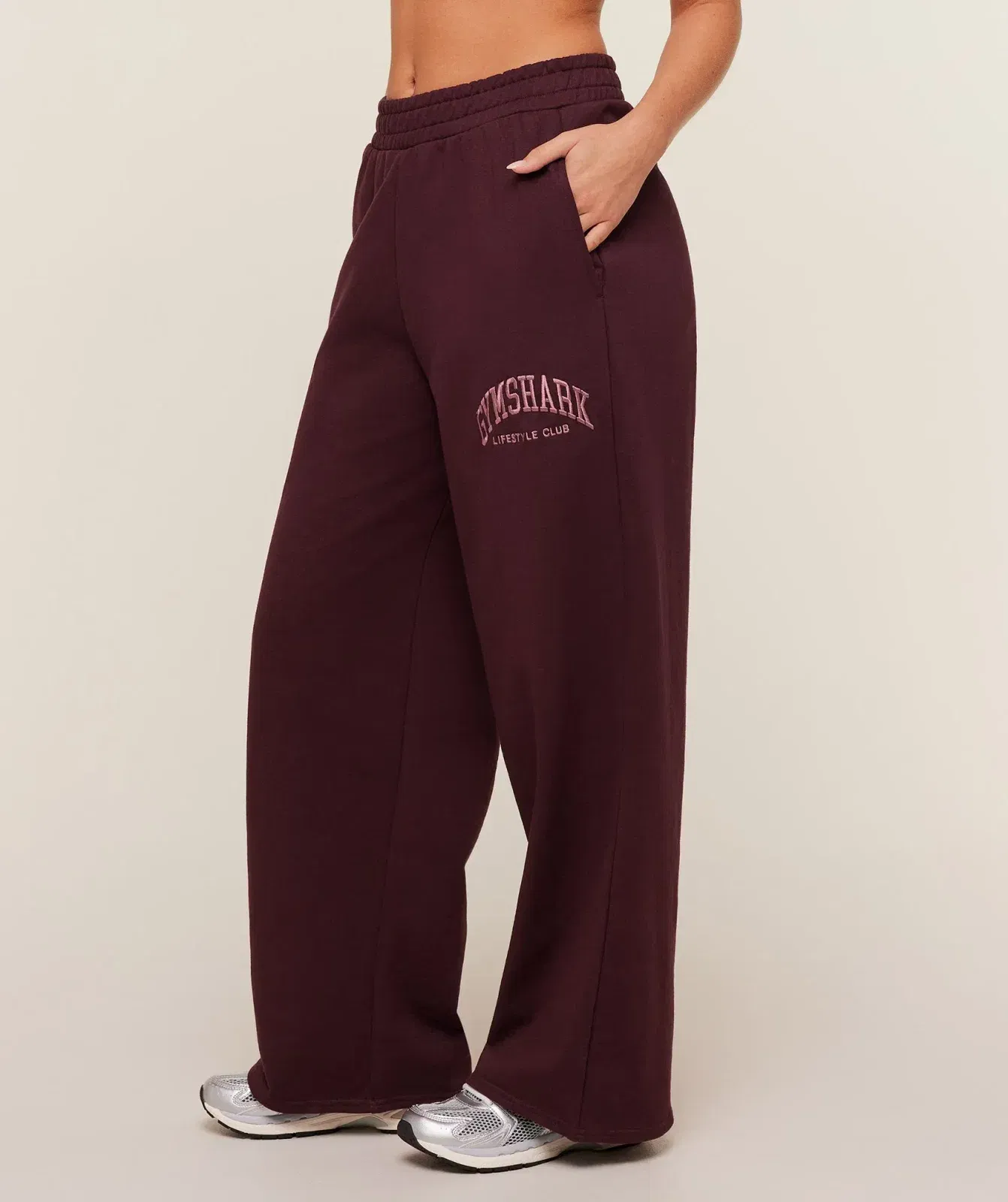Gymshark Collegiate Graphic Straight Leg Jogger - GS Rich Maroon