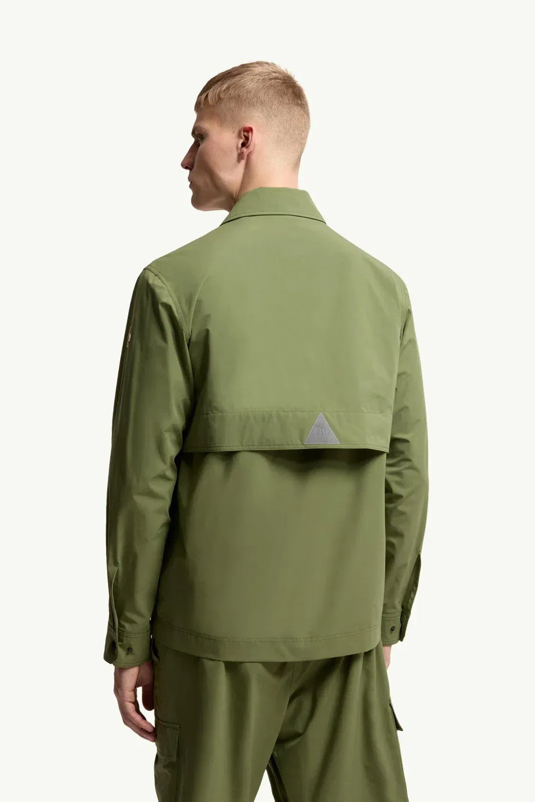 Moncler Taffeta Shirt Jacket Olive Green Olive Green