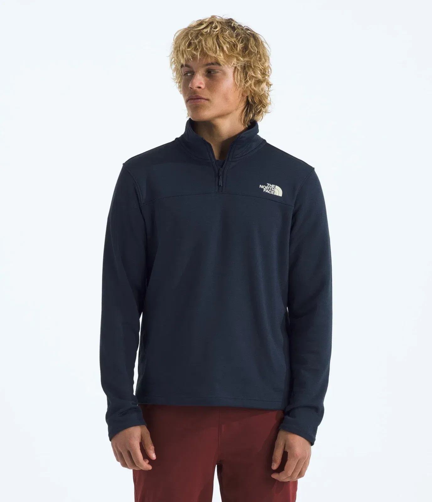 The North Face Men’s Cedar Trail Grid Fleece ¼-Zip Summit Navy