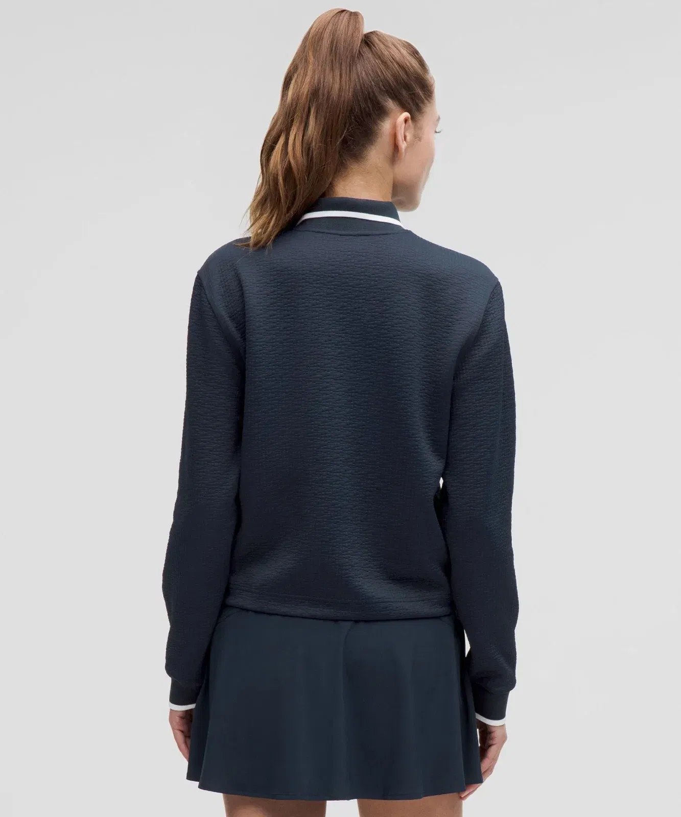 Lululemon Textured Long-Sleeve Tennis Polo Shirt