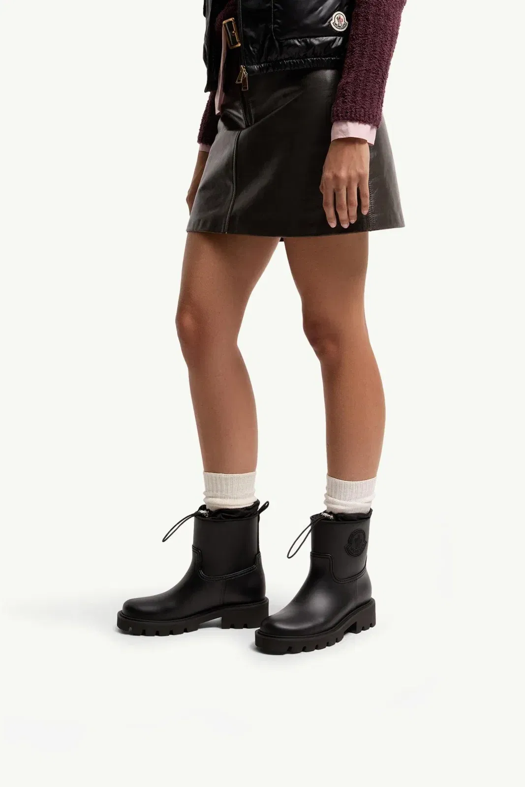 Moncler Kickstream Rain Boots Black