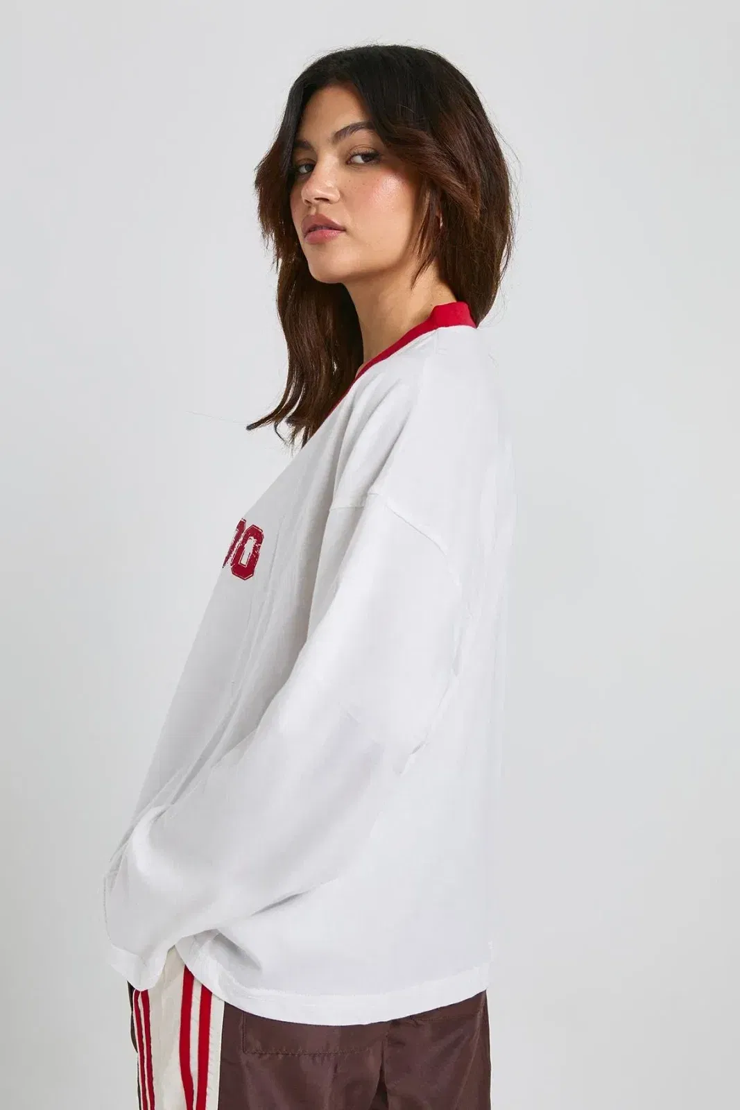 Colorado Contrast Binding Long Sleeve Top