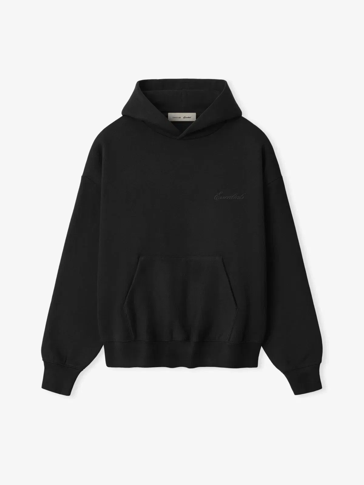 Essentials Signature Ss26 Classic Hoodie Vintage Black