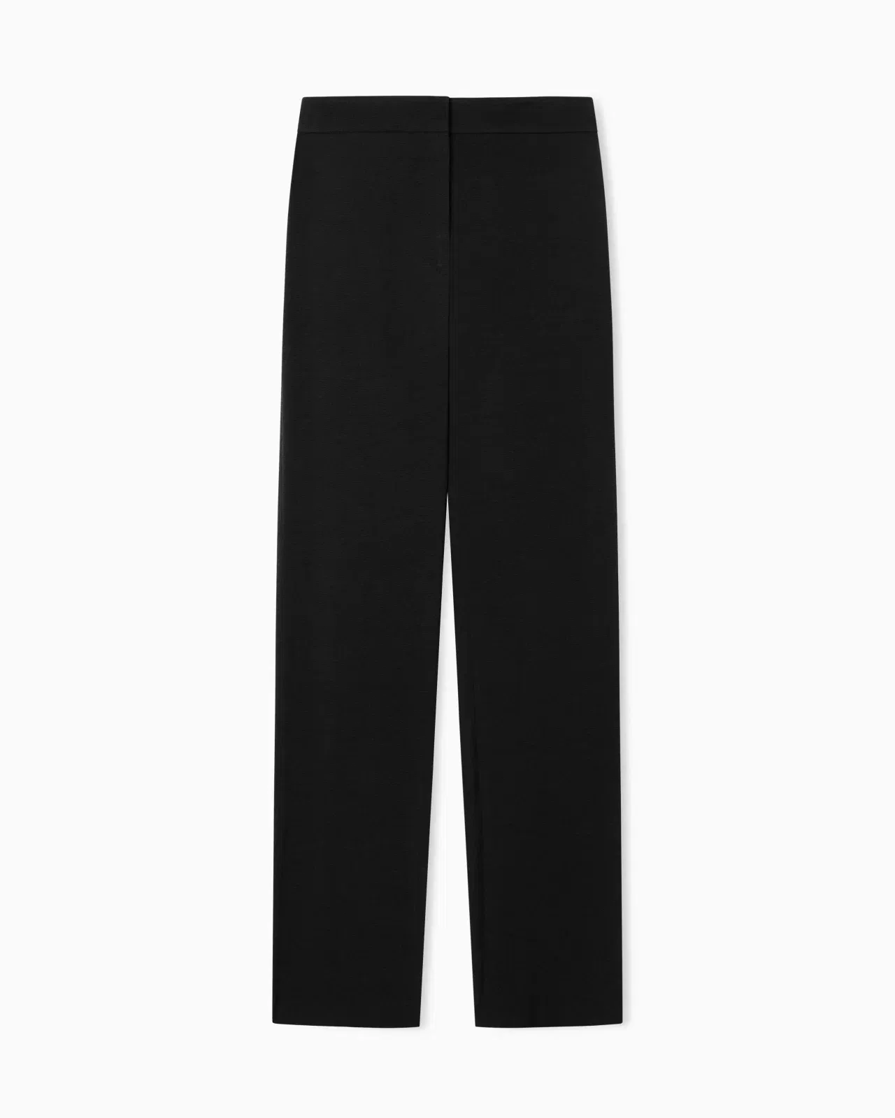 Emporio Armani Washed twill trousers with side crease