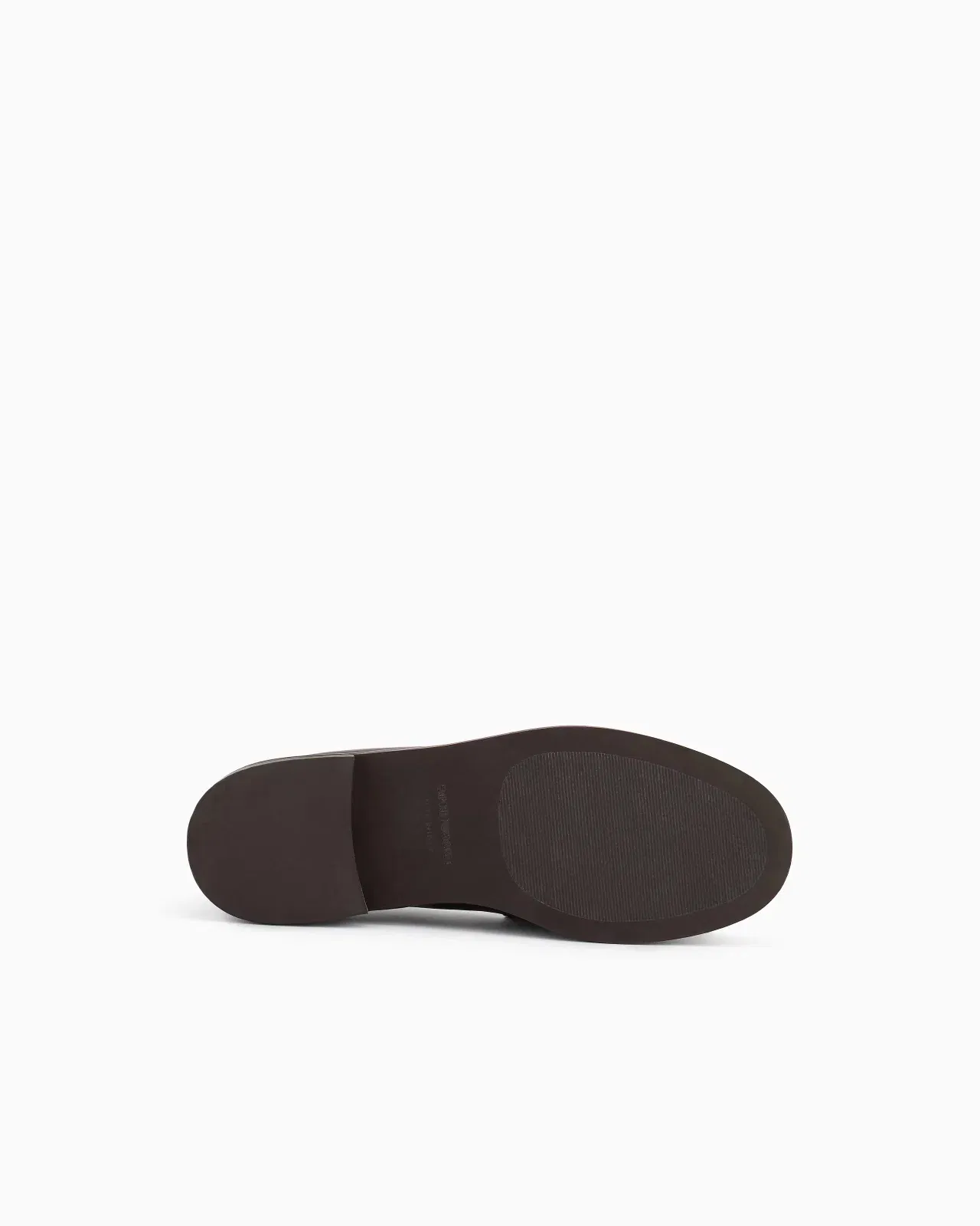 Emporio Armani Smooth Leather Loafers Brown