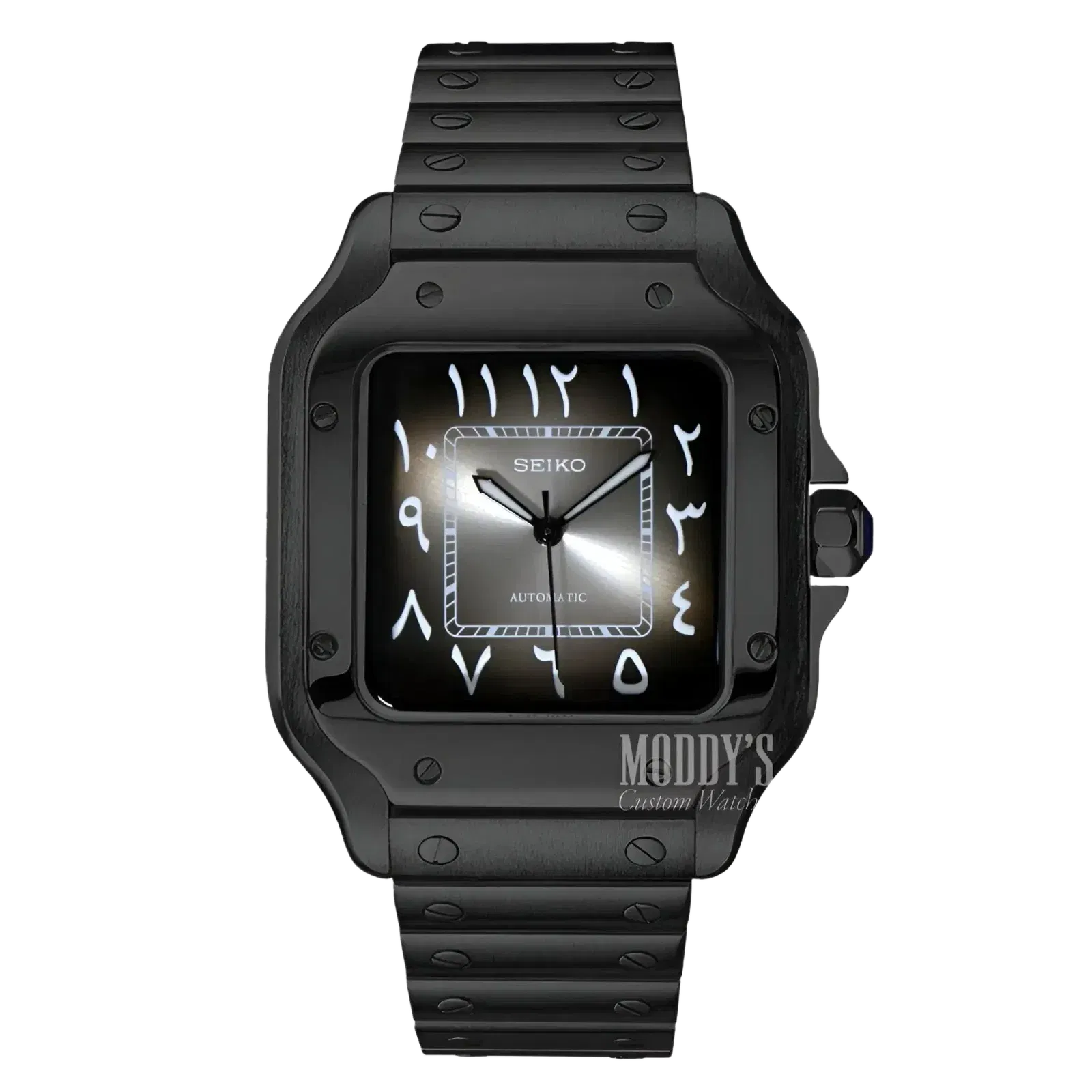 Seiko Santos Black Ghost Arabic