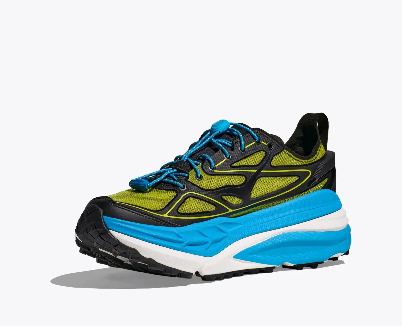 Hoka Stinson One7 Black Skyward Blue