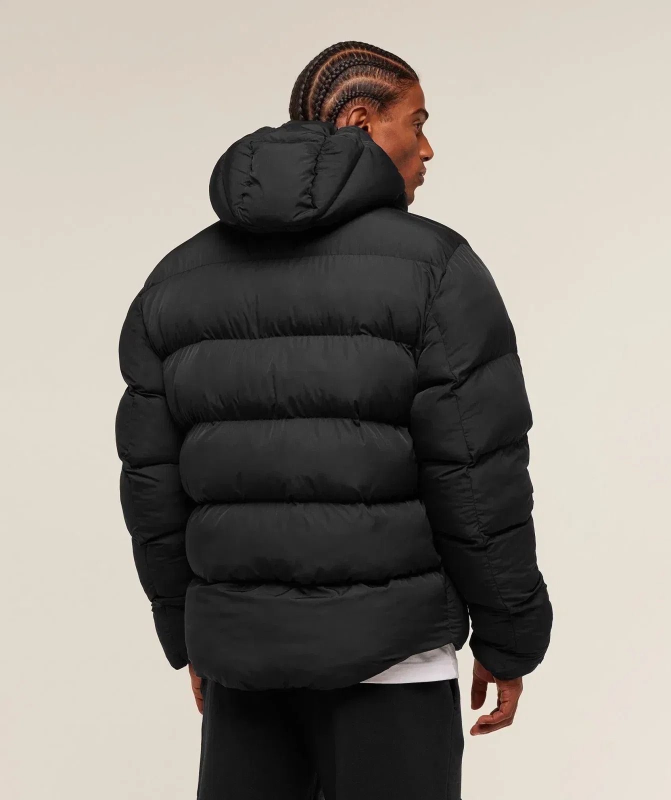 Gymshark Hooded Puffer Jacket - Black