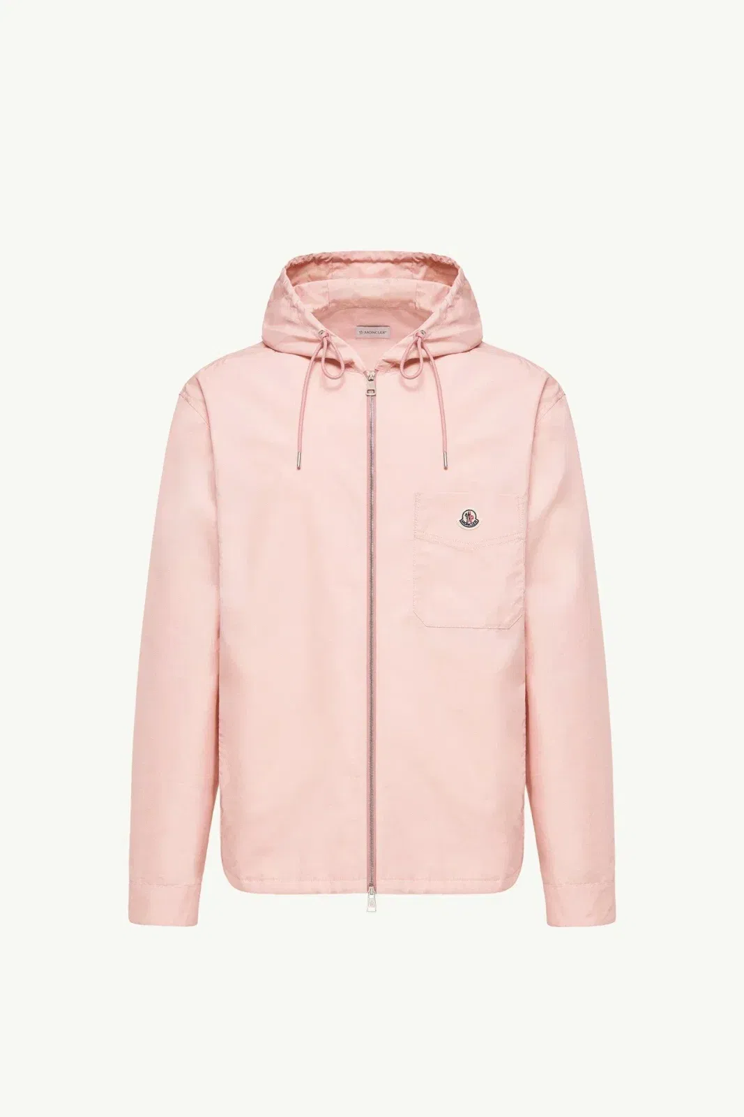 Moncler Cotton Blend Poplin Shirt Jacket Pink Pink