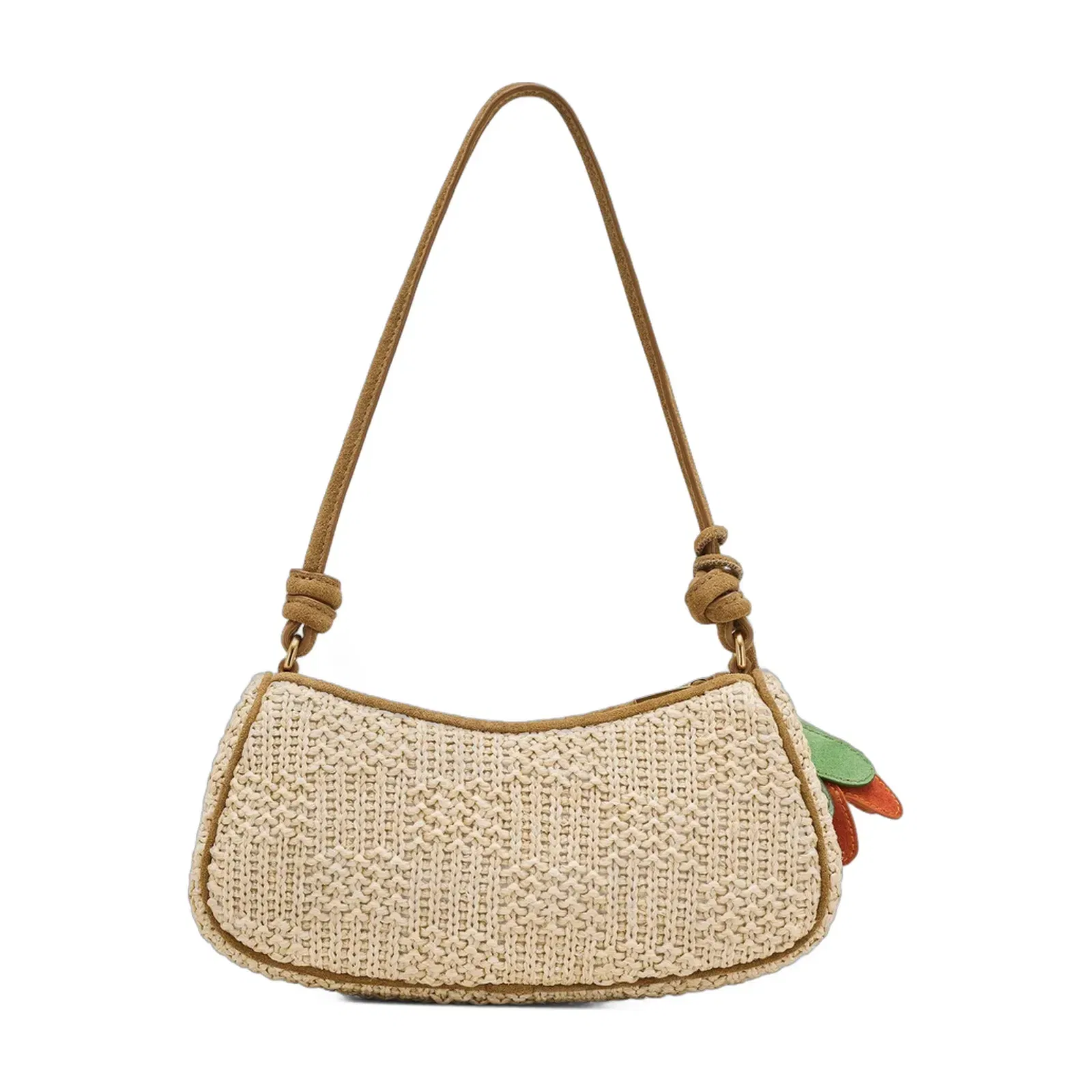 The Summer Woven Charm Shoulder Bag