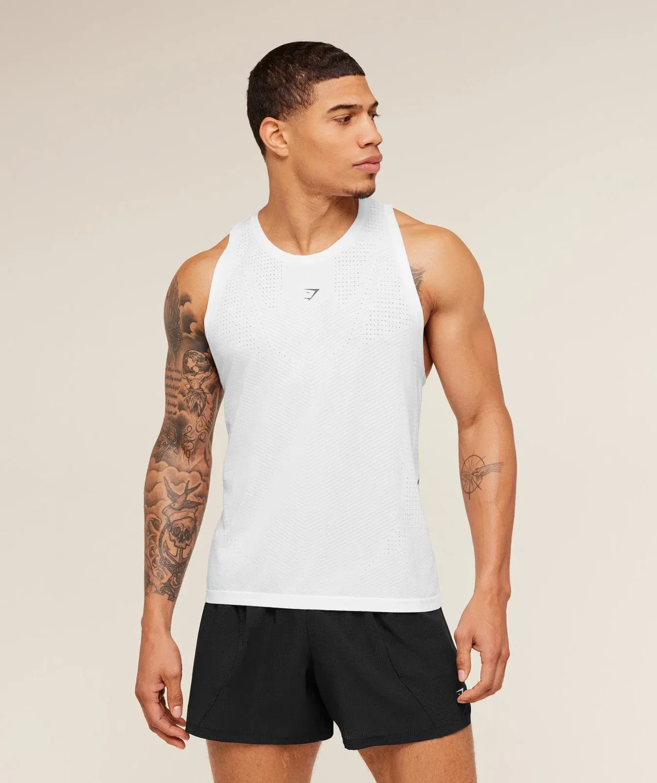 Gymshark Seamless Running Tank - GS White