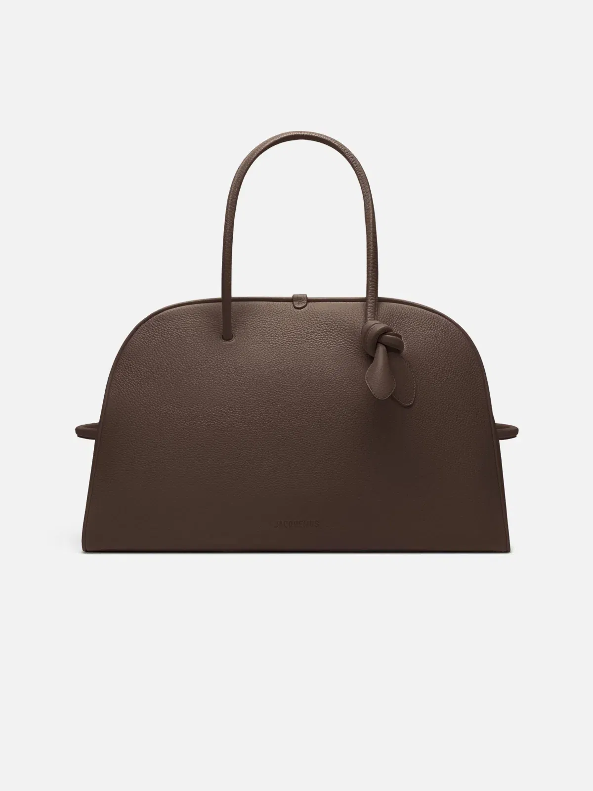 Jacquemus The Large Turismo Large Soft Bowling Bag Dark Brown