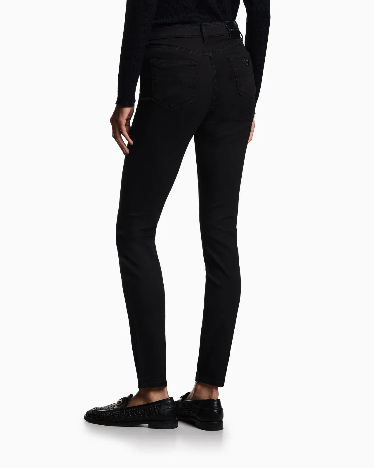 Emporio Armani Denim jeans with high waist and super skinny fit Essential