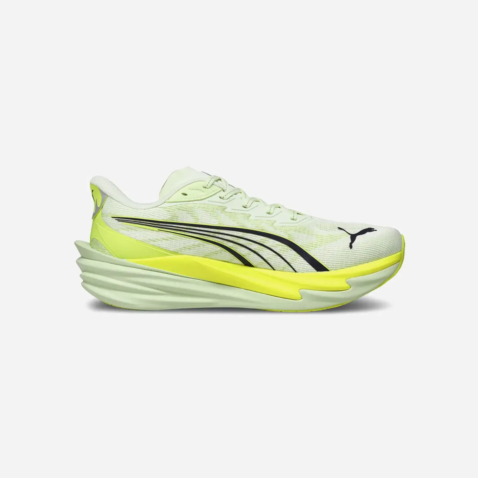 Puma Deviate Nitro™ 4 Wide Men'S Running Shoes Apple Spritz-Lux Lime-Deep Plum