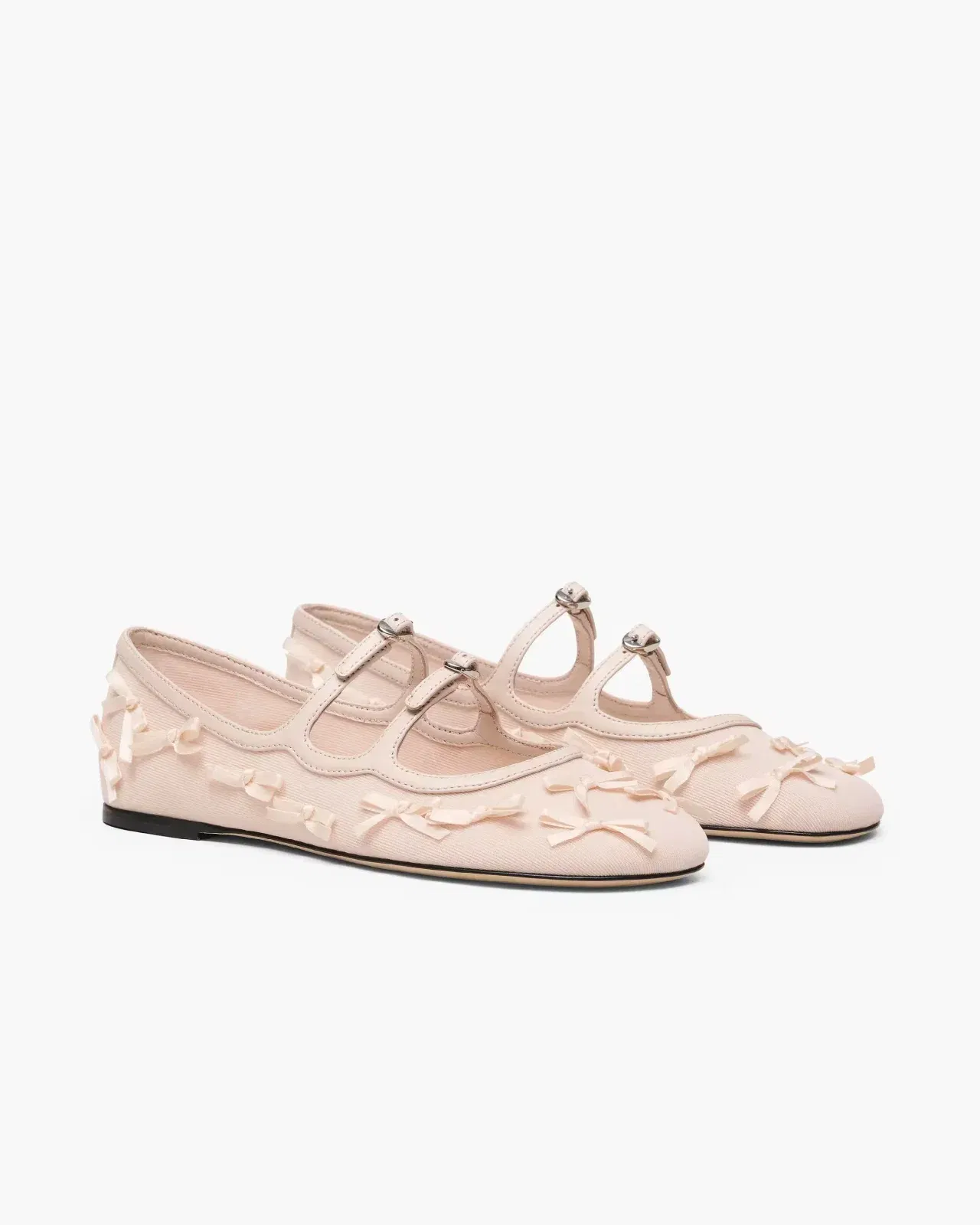 Marc Jacobs The Bow Mesh Kiki Ballerina Beige