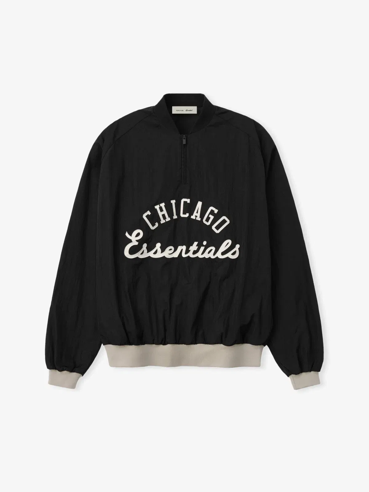 Essentials White Sox Half Zip Pullover Black