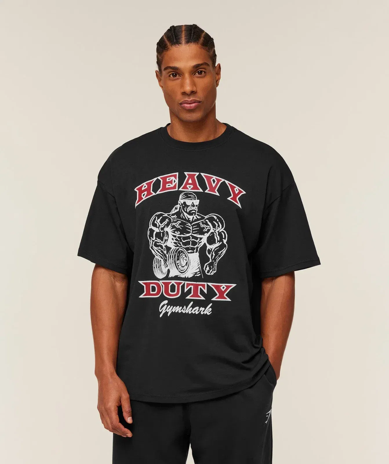 Gymshark Heavy Duty Bro Graphic T-Shirt - GS Black