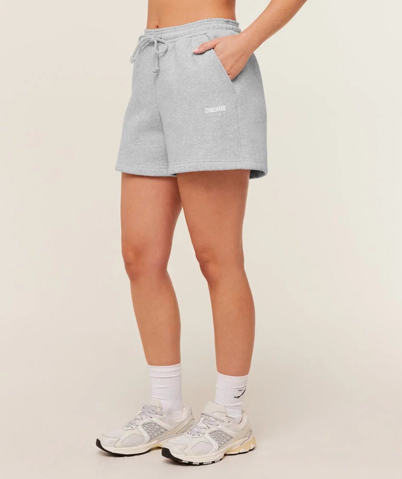 Gymshark Cosy Luxe Shorts - Bros Soft Grey Marl