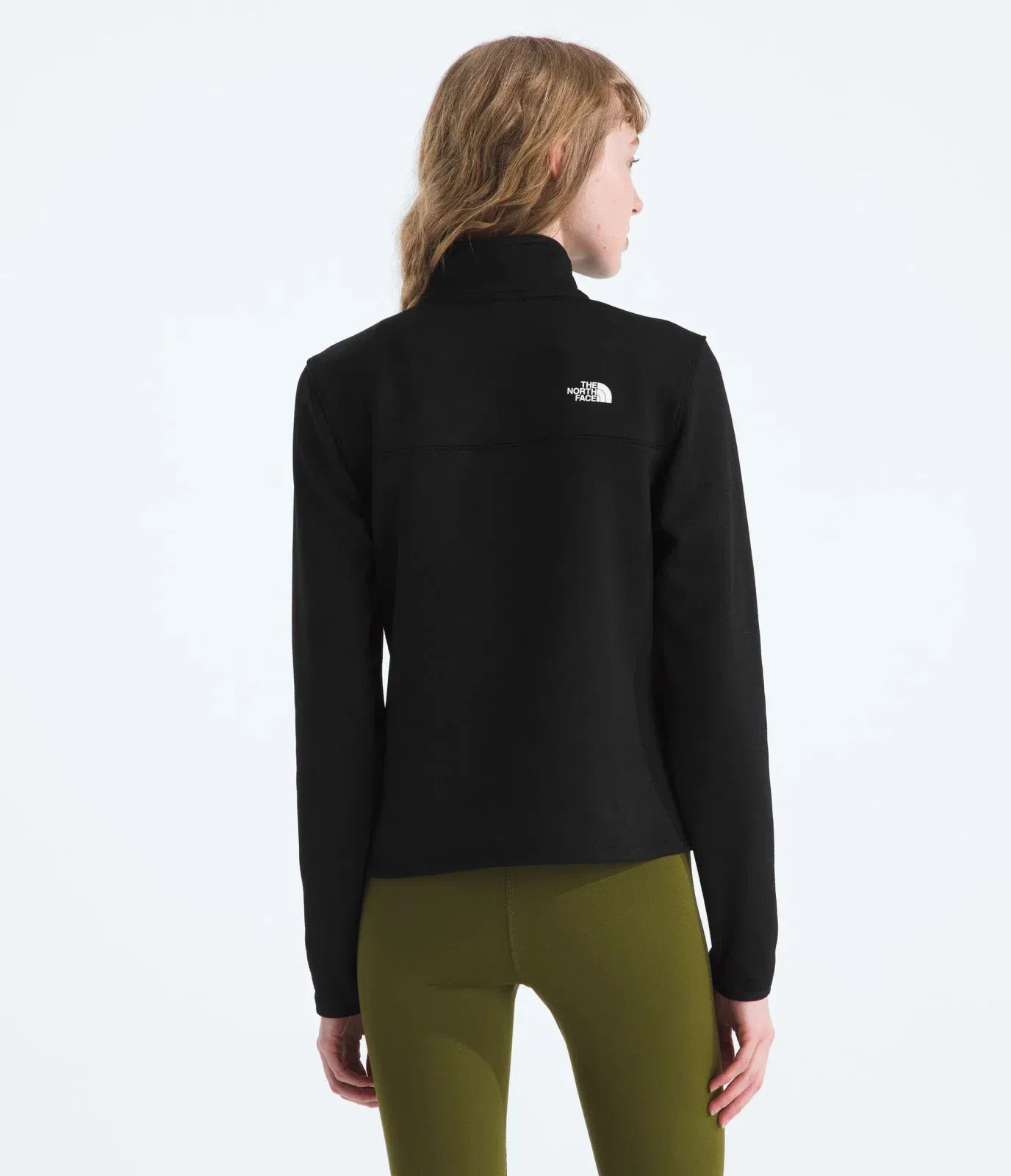 The North Face Women’s Cedar Trail Grid Fleece ¼-Zip Jacket TNF Black