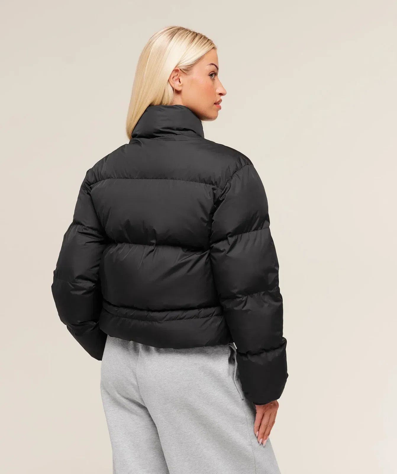 Women's Gymshark Puffer Jacket Black
