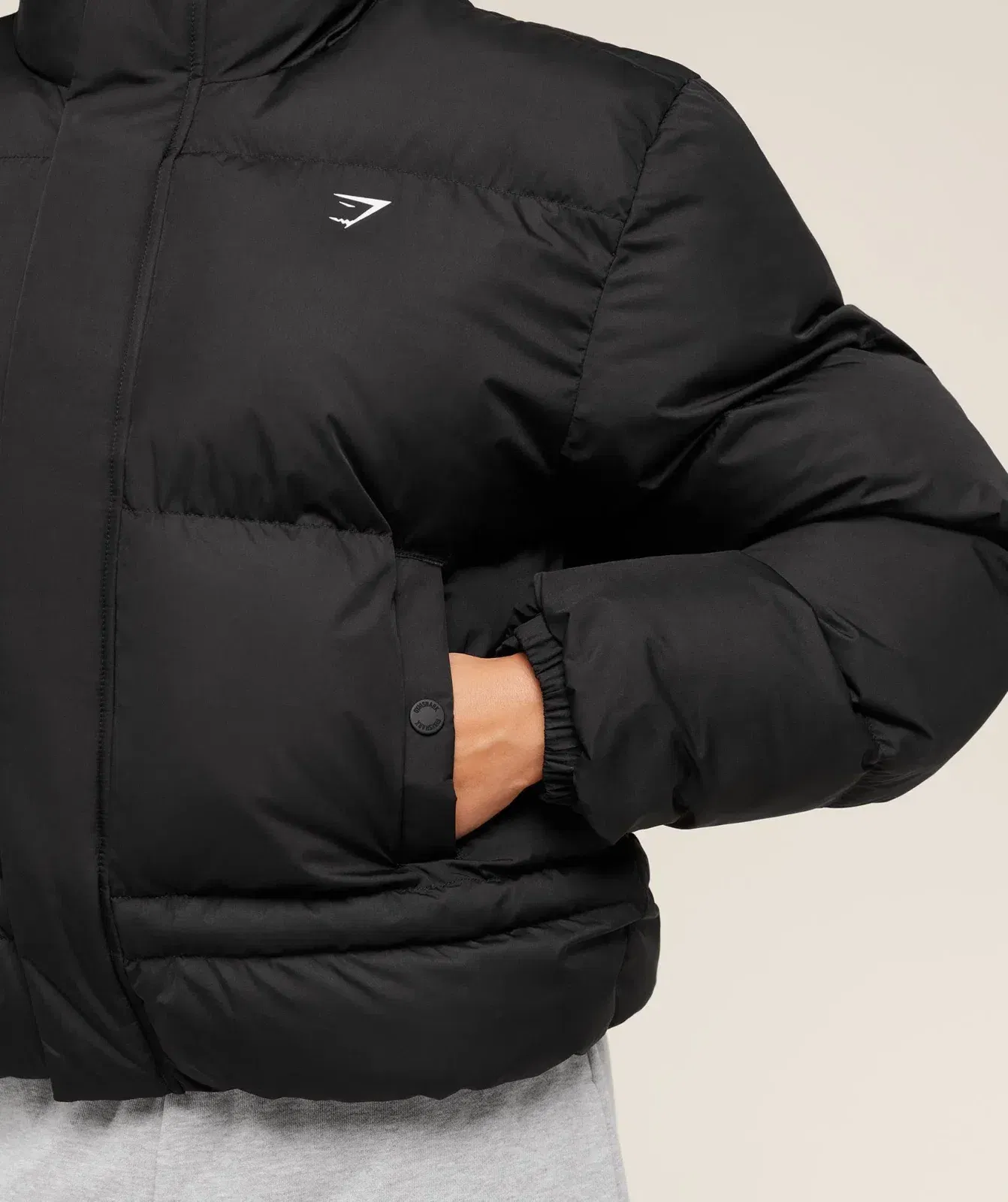 Women's Gymshark Puffer Jacket Black