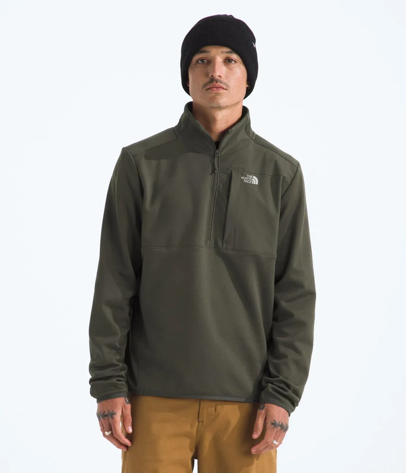The North Face Men’s TNF™ Performance Fleece ¼-Zip New Taupe Green