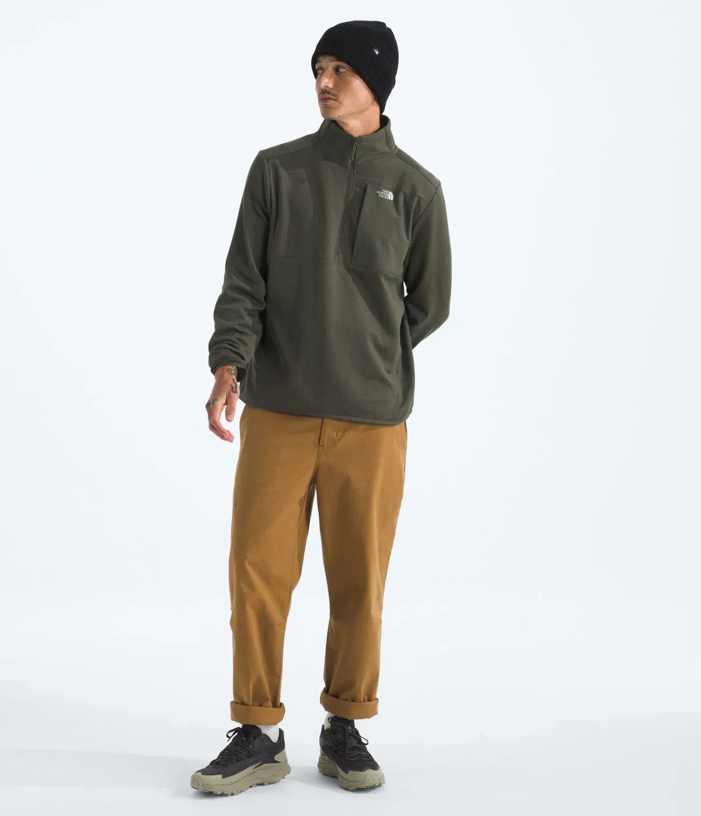 The North Face Men’s TNF™ Performance Fleece ¼-Zip New Taupe Green