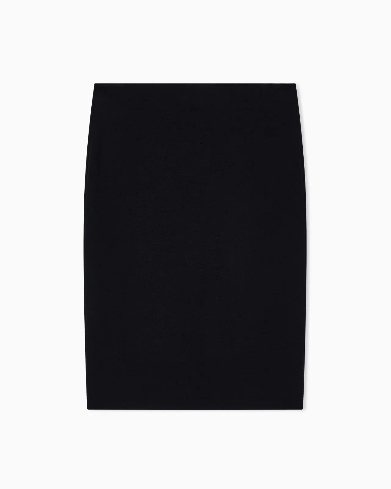Emporio Armani Knee length skirt in stretch viscose Milano stitch Essential