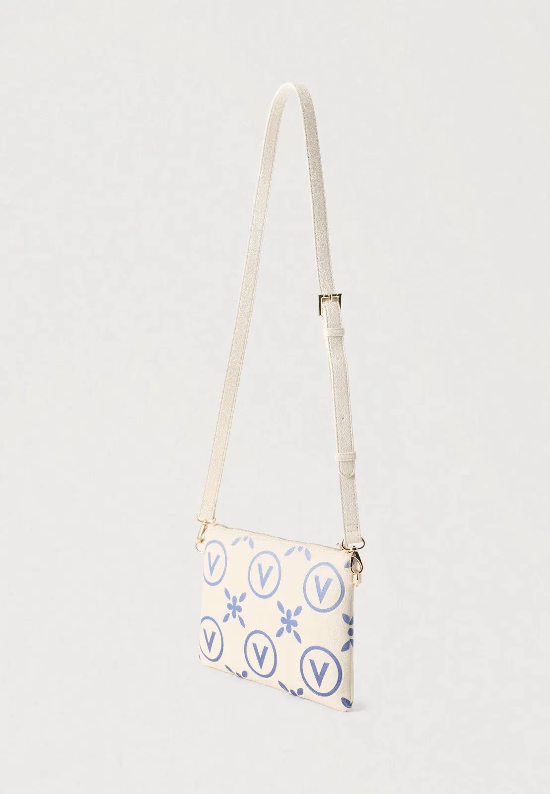 Valentino Bags Samba Re Print - Cross Body Bag - Ecru/Bluette
