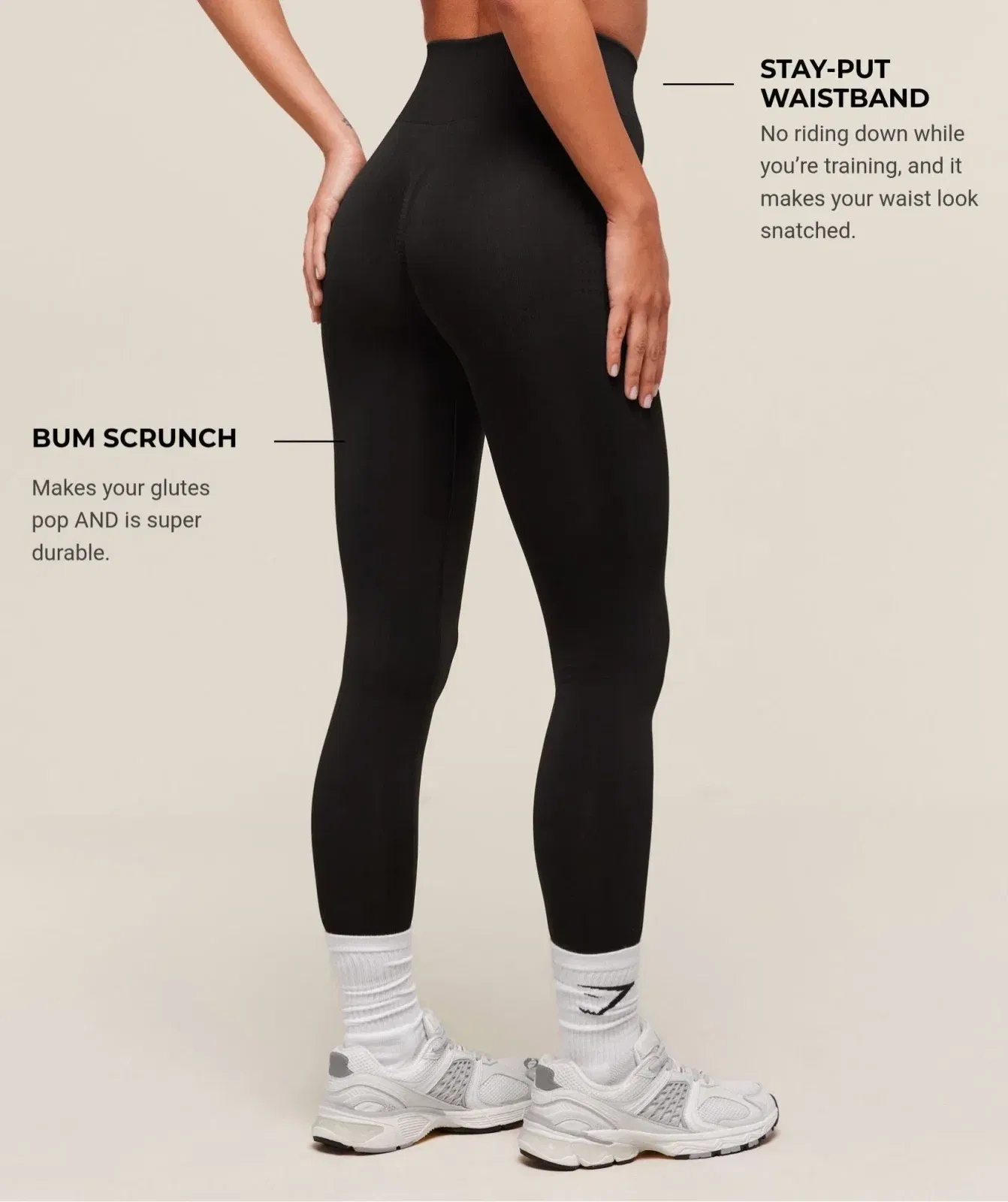 Women's Gymshark Vital Soft Leggings Black