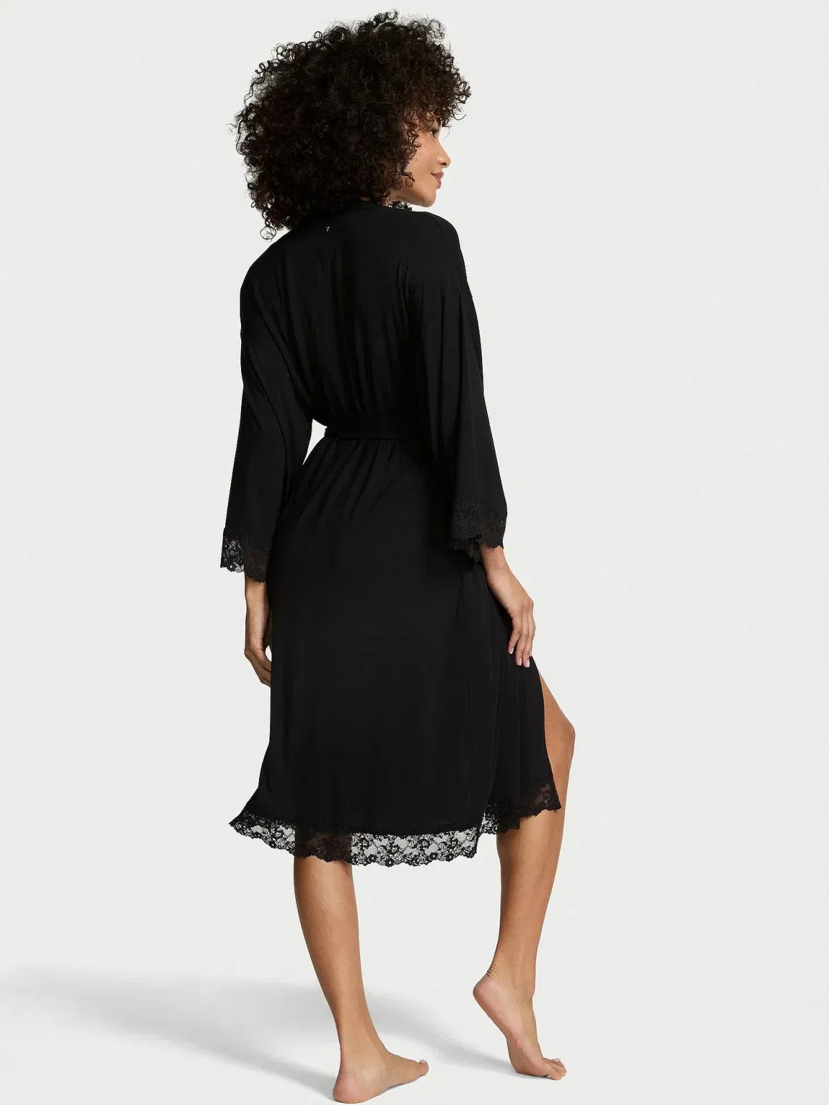 SoSoft™ Modal Lace-Trim Robe