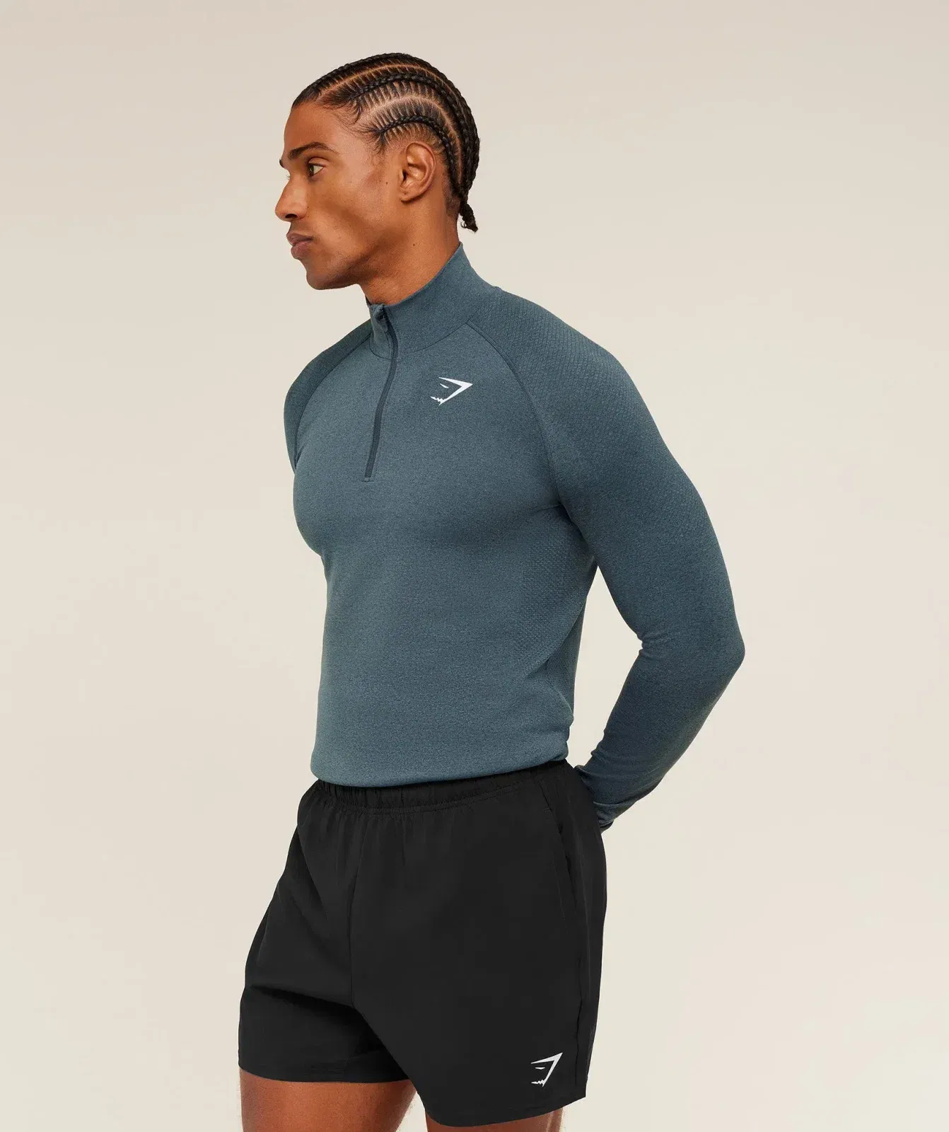 Gymshark Vital 1/4 Zip -  Iron Blue /  Stealth Blue