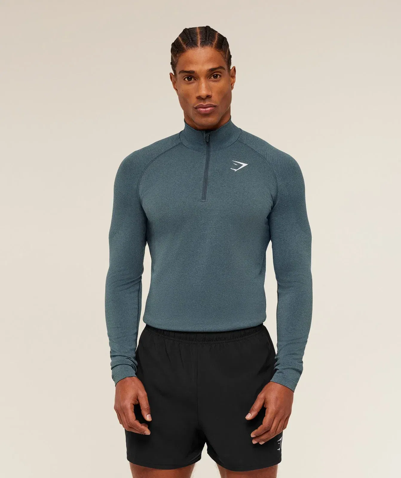 Gymshark Vital 1/4 Zip -  Iron Blue /  Stealth Blue