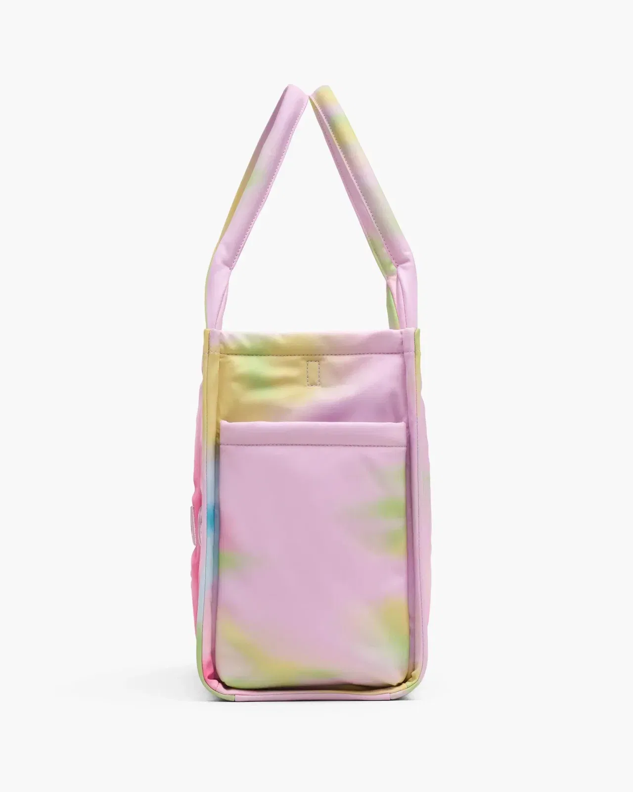 The Blurred Floral Large Puffy Nylon Tote Bag