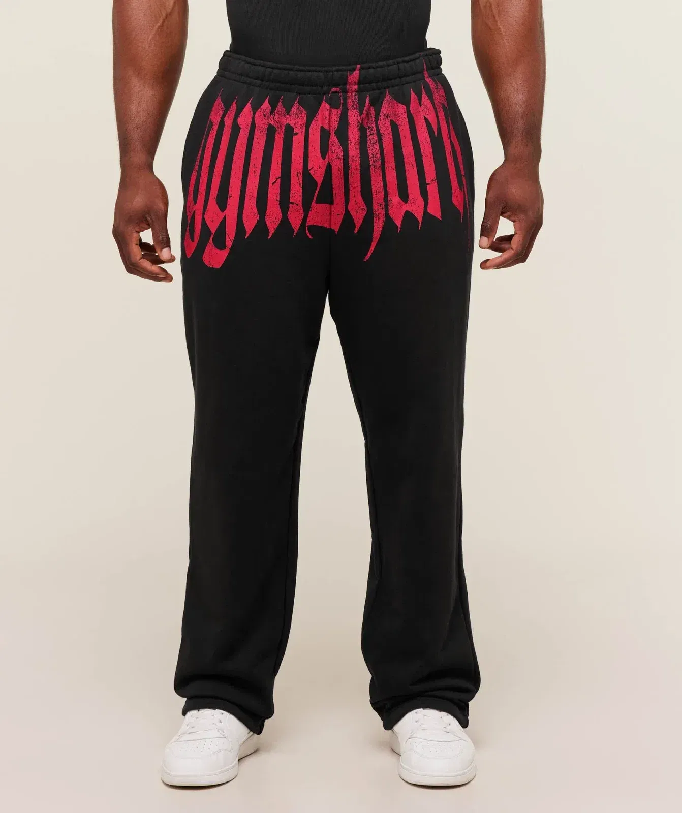 Gymshark Fade Graphic Straight Leg Jogger - GS Black