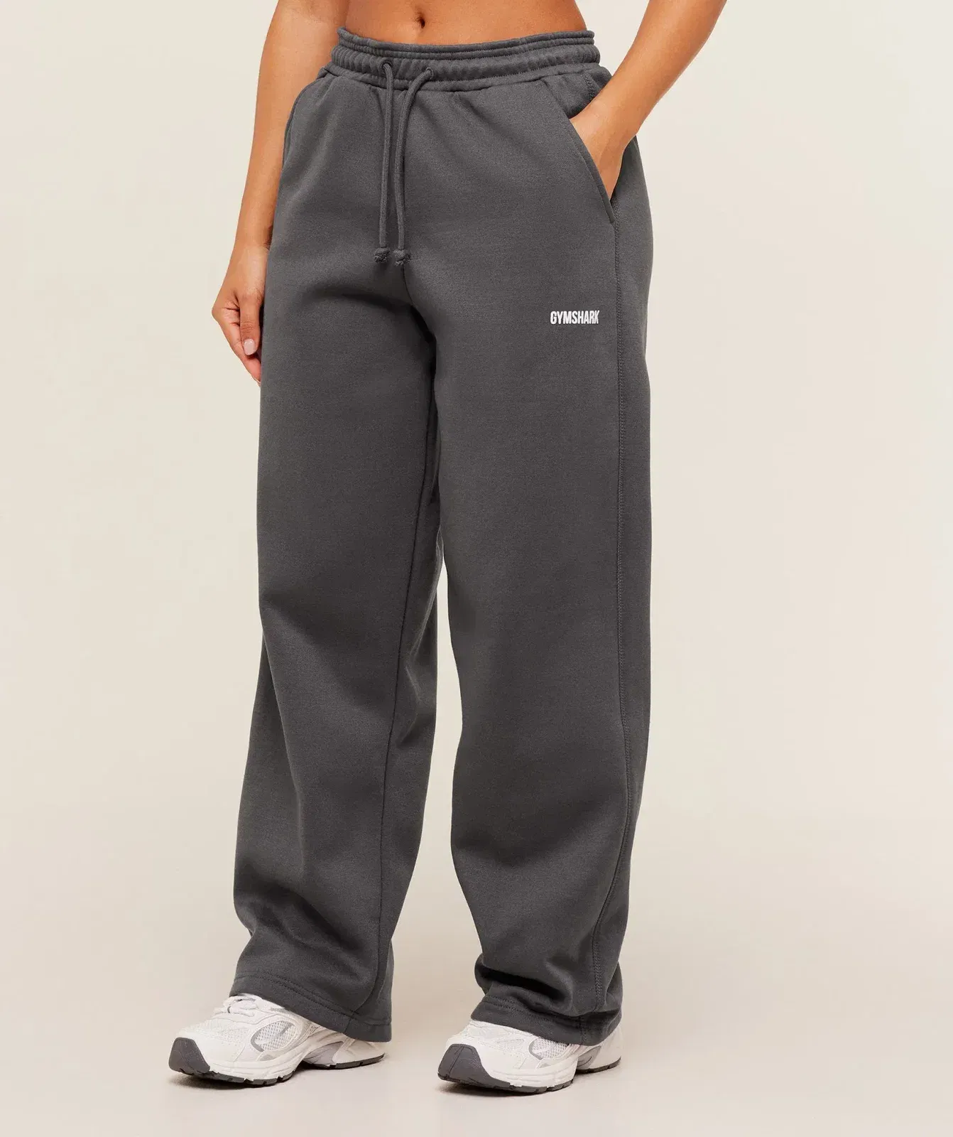 Gymshark Cosy Luxe Straight Leg Short Joggers - Onyx Grey