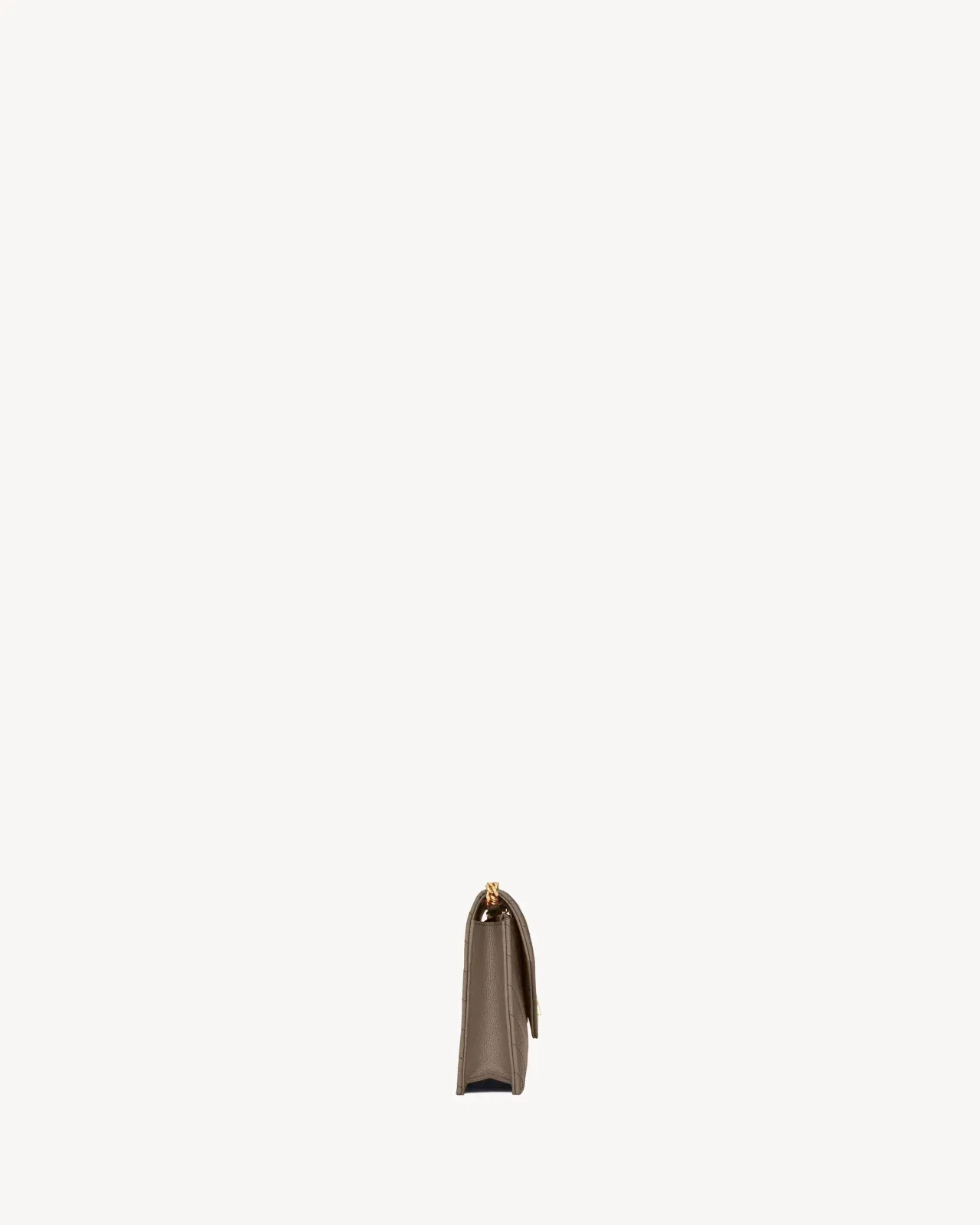 CASSANDRE Envelope Chain Wallet in Grain De Poudre leather