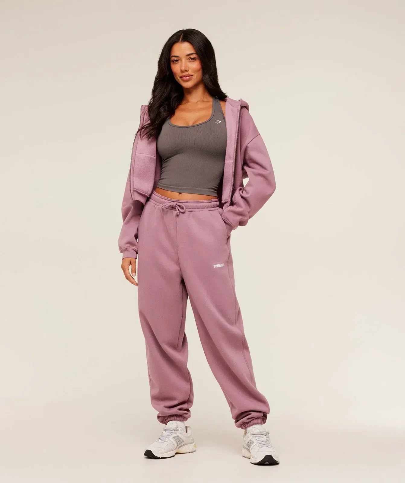 Gymshark Cosy Luxe Cuffed Joggers - Calm Pink