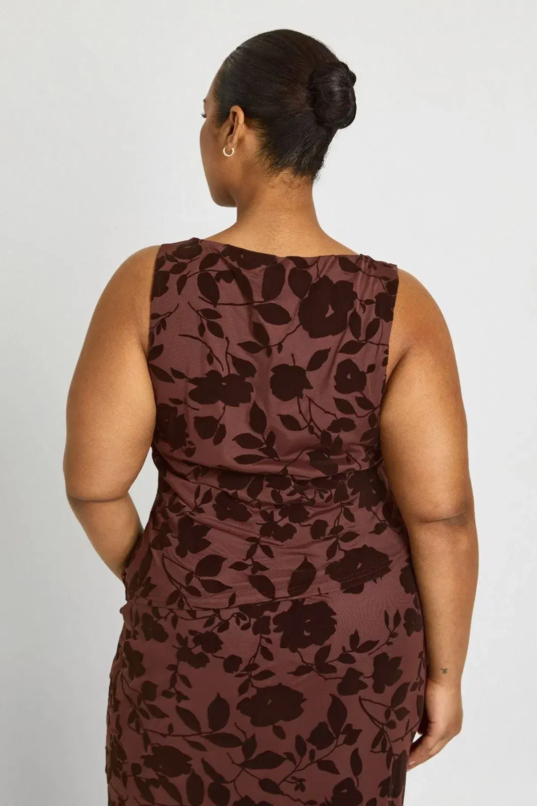 Plus Devore Sleeveless Top