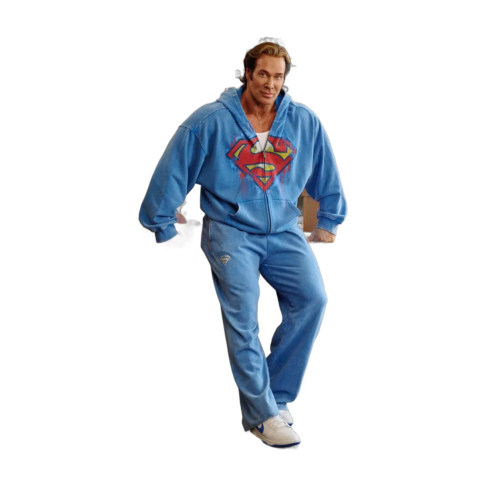 5011 - Superman Drip Zip-Ups