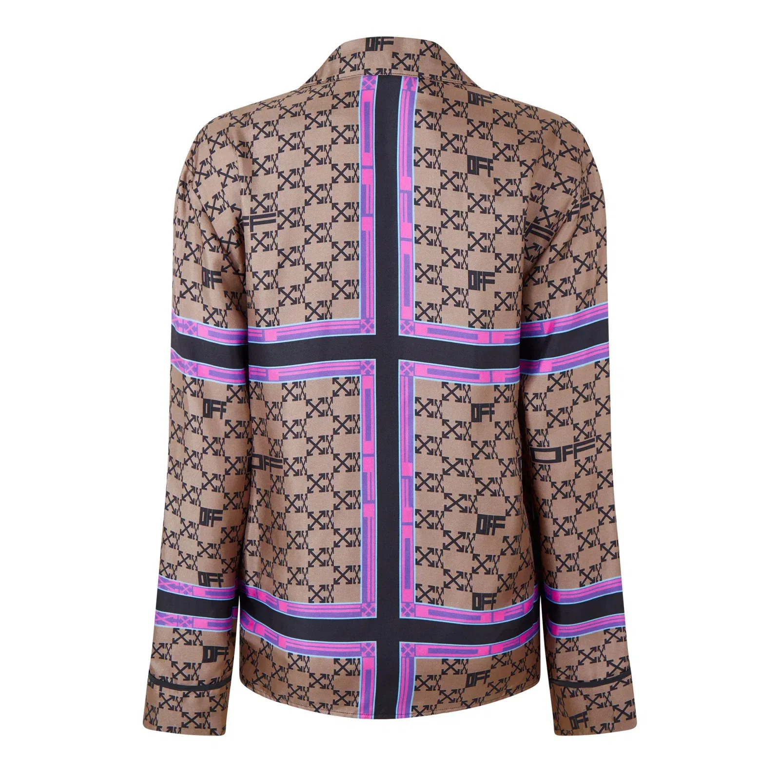 Mono Pyjama Shirt, Monogram Silk Pyjama Shirt
