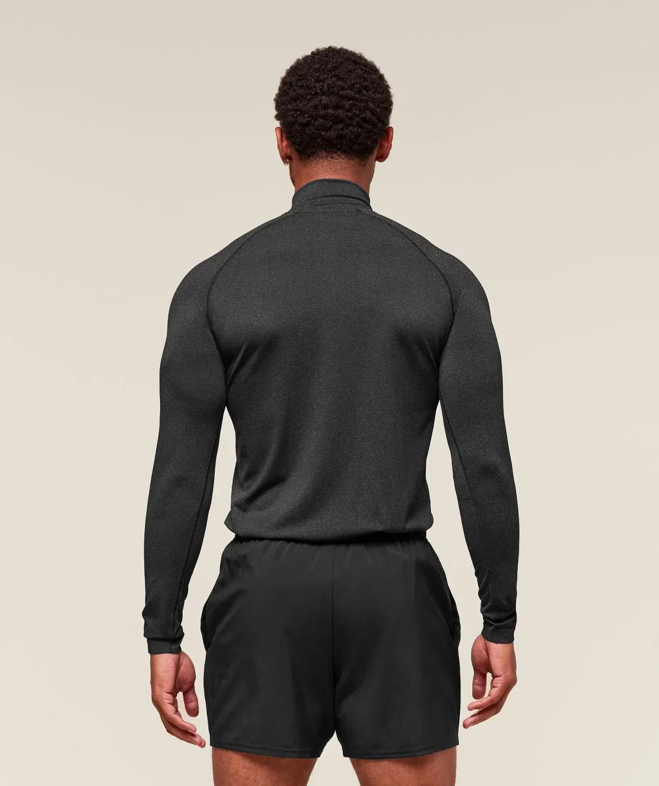 Gymshark Vital 1/4 Zip - Black/Silhouette Grey